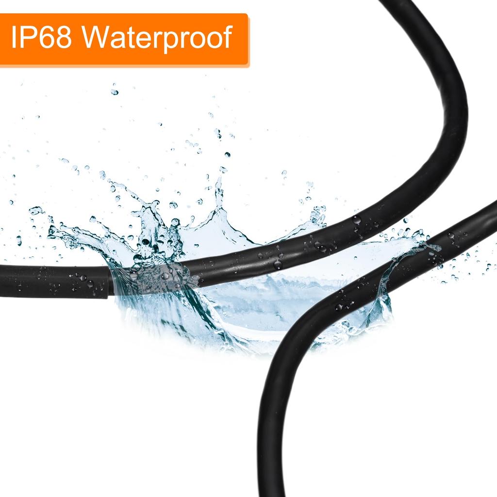 uxcell Heat Shrink Tubing 4:1 Ratio 15mm Diameter 4.5M Adhesive Double Wall Heat Shrink Tubing Waterproof Sealed Black