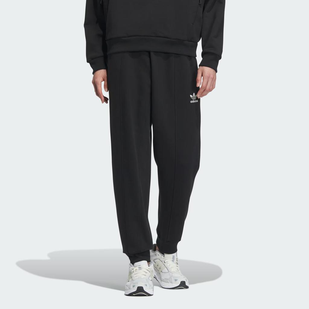 Adidas Originals X Feifei Ruan FW23 New Year Edition Solid Color Logo Slim Knit Track Pants Unisex Bottoms Black IX4245