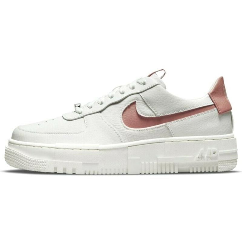 Nike Air Force 1 Low Pixel White Rust Pink Women's Sneakers CK6649-103