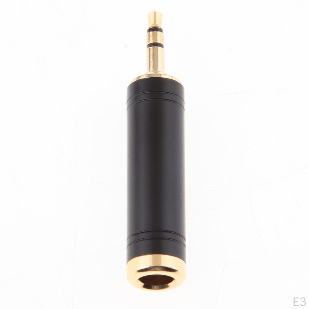 3.5mm Male To 6.35mm Female 3pole Audio Converter Adapter
