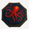 Octopus Tapestry Wall Hanging - Nautical Decor, Sea Life Art, Coastal Home Decor Umbrella, Portable 3-Fold Compact Umbrella for Men & Women R149