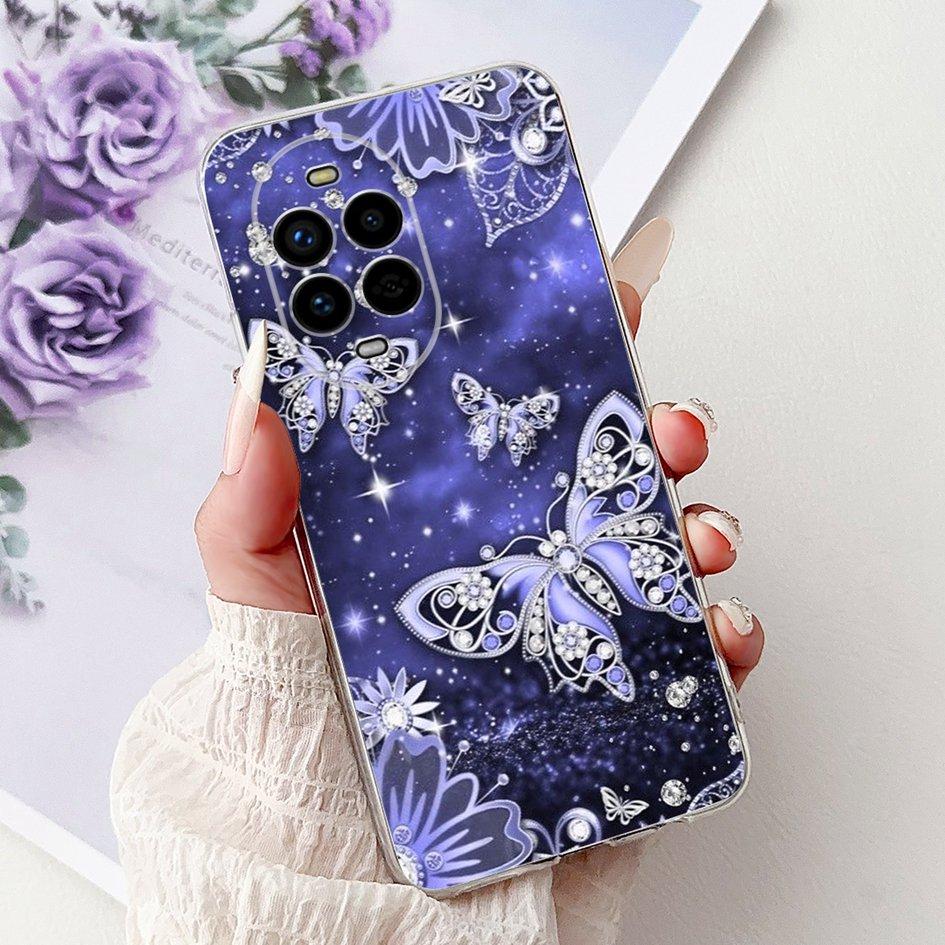 For Huawei Nova 13 Case Nova13 5G Cover BLK-AL80 Funda Popular Flower Butterfly Soft Clear Silicone Cases For Nova 13 Pro Bumper