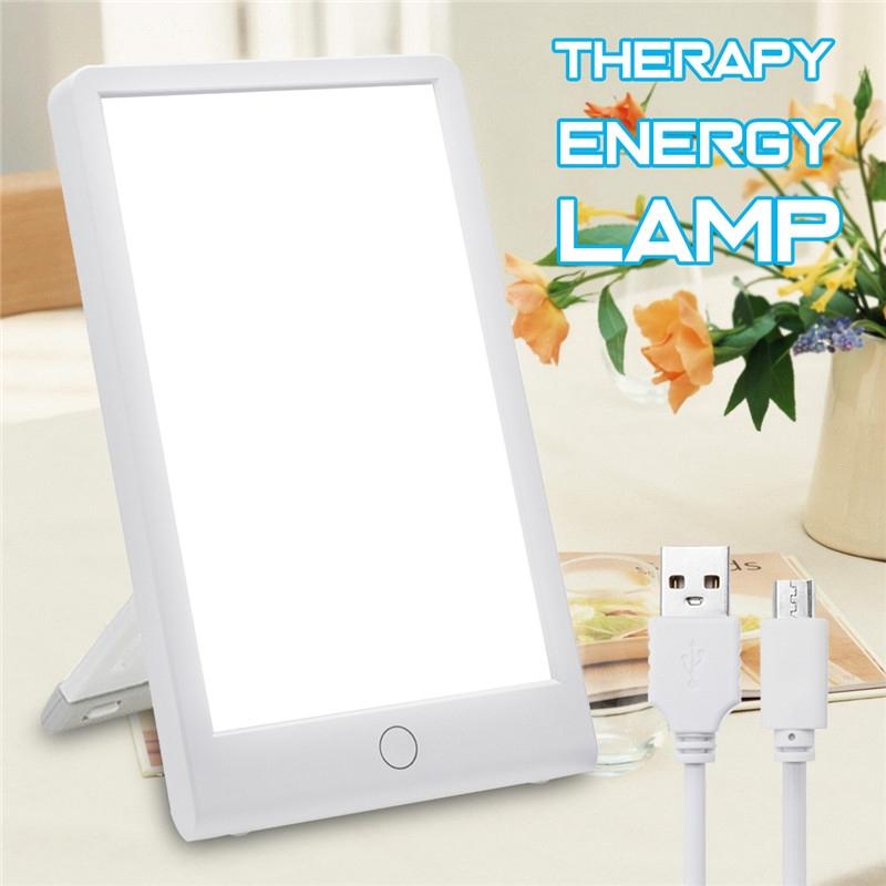 5-10W 10000 Lux Full Spectrum Bright Light White LED Day Light Therapy Energy Lamp