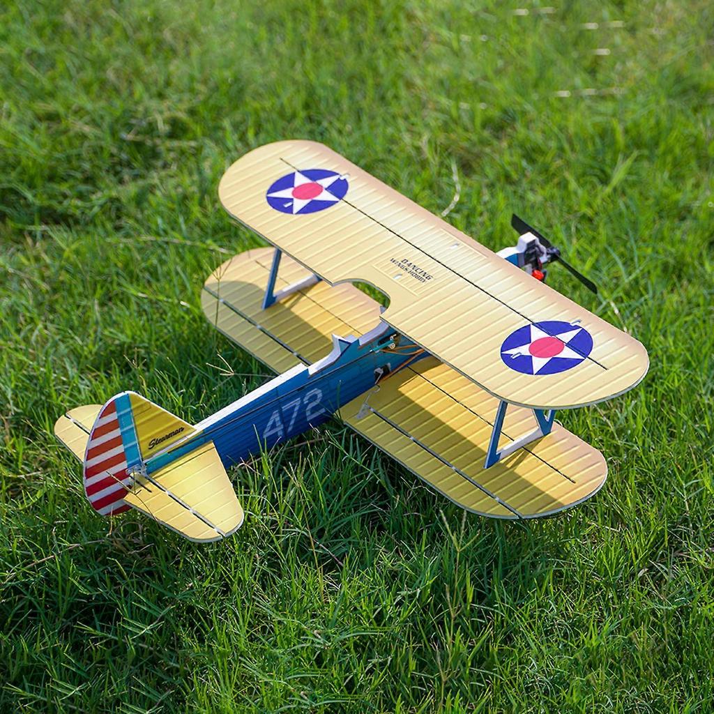 Dancing Wings Hobby E25 Stearman PT-17 Kaydet 450mm Wingspan PP Material Remote Control Airplane Biplane Flying Wing KIT/ KIT+Power Combo - KIT