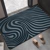 Modern Simple Bathroom Mat Water Absorbent Non-Slip Entrance Carpet Household Striped Living Room Entrance Diatomaceous Earth Durable Foot Mat