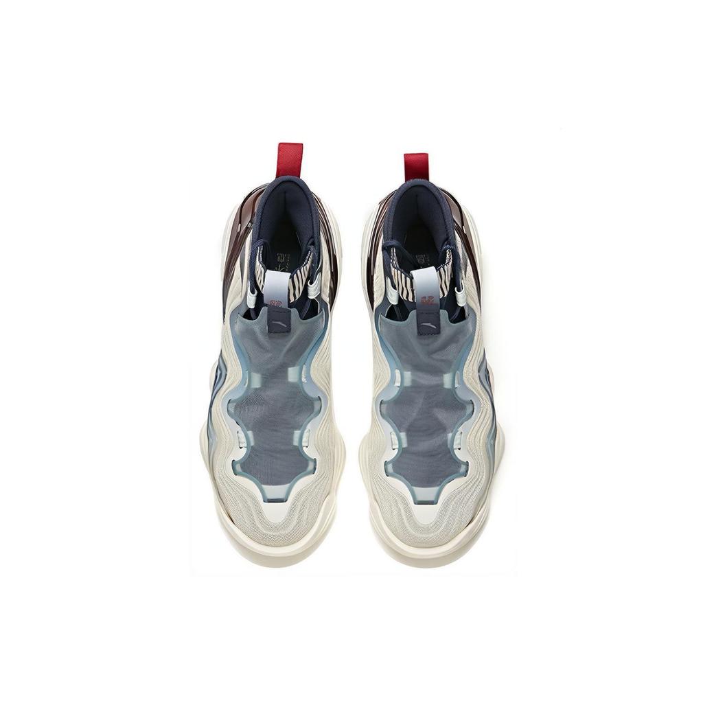 ANTA Men Xingyue 40 Retro Casual Sneakers Off White Blue Brown 112048818A-8