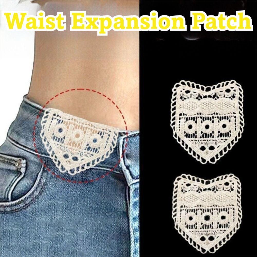 1/Pcs New Cotton Jeans Waist Expander Adjustment Maternity Waist Expanders Hollow Lacework Waist Band DIY Apparel Sewing Tool