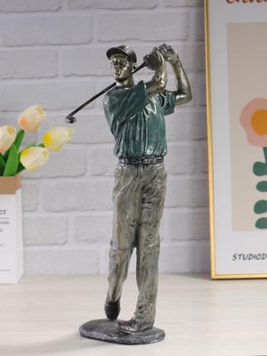 Sculpture de golfeur, statue de swing de golf, ornement artisanal en résine, décoration d'intérieur pour chambre à coucher, salon et bureau