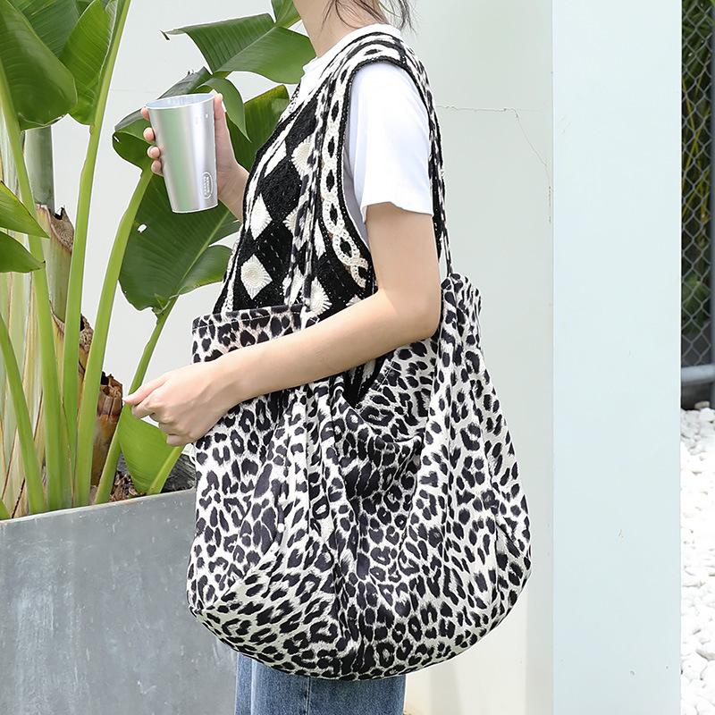 Grid Pattern Women Canvas Tote Shoulder Bags Solid Color Ladies Messenger Handbags Travel Outdoor Shopper Women's Crossbody Bag