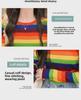 2025 Slim Fit Korean Rainbow Striped Navel-Baring Sweater