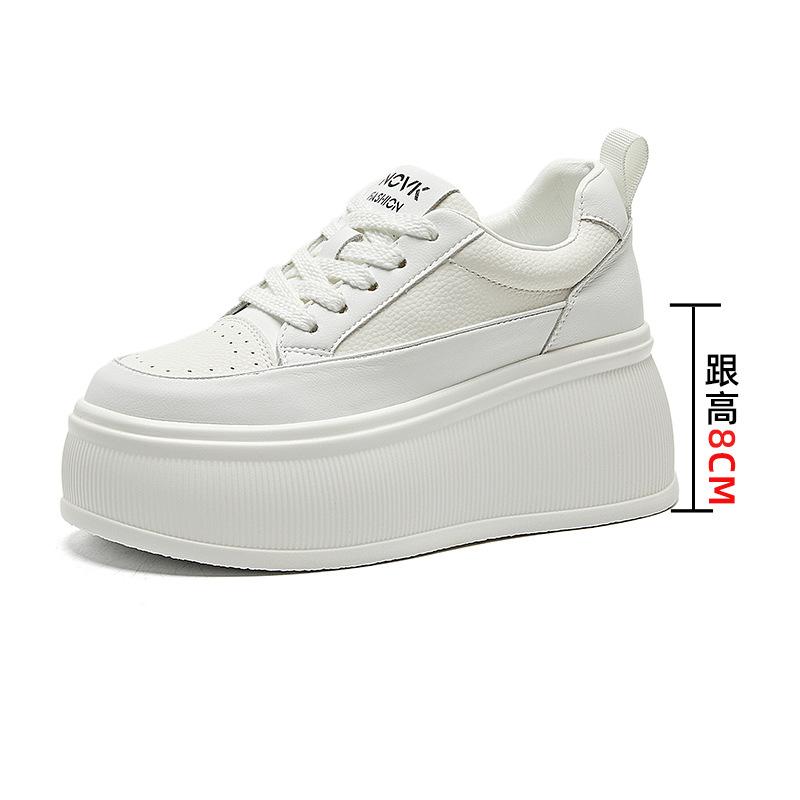 

Одиночные туфли весенние женские туфли на толстой подошве с внутренней стороны увеличивают высоту маленькие белые туфли детские весенние высококачественные туфли на плоской подошве для спорта и отдыха 39