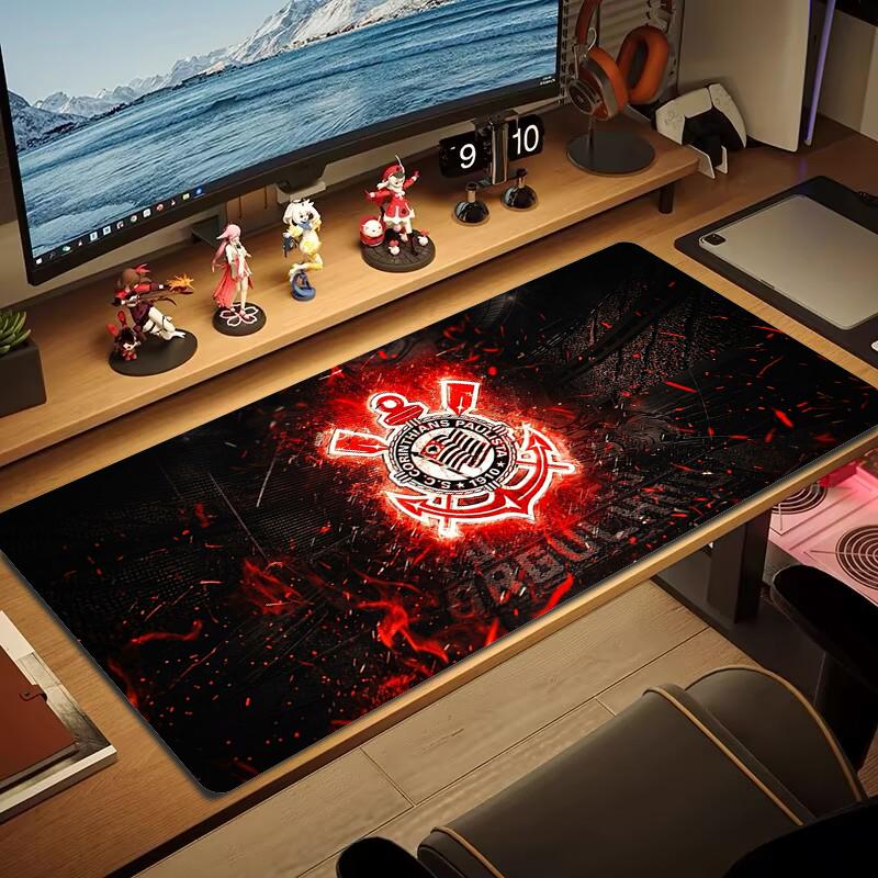 Corinthians Paulistinha Mouse Pad Large Gaming Table Cushion Non-slip Laptop Tablet Big Mousepad XXL Mat Mini PC Playmat With Lock edge_XIA