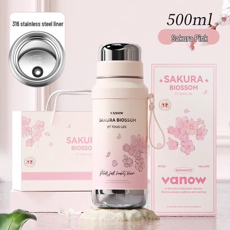 Vanow 500ml Portable Stainless Steel Thermos Bottle