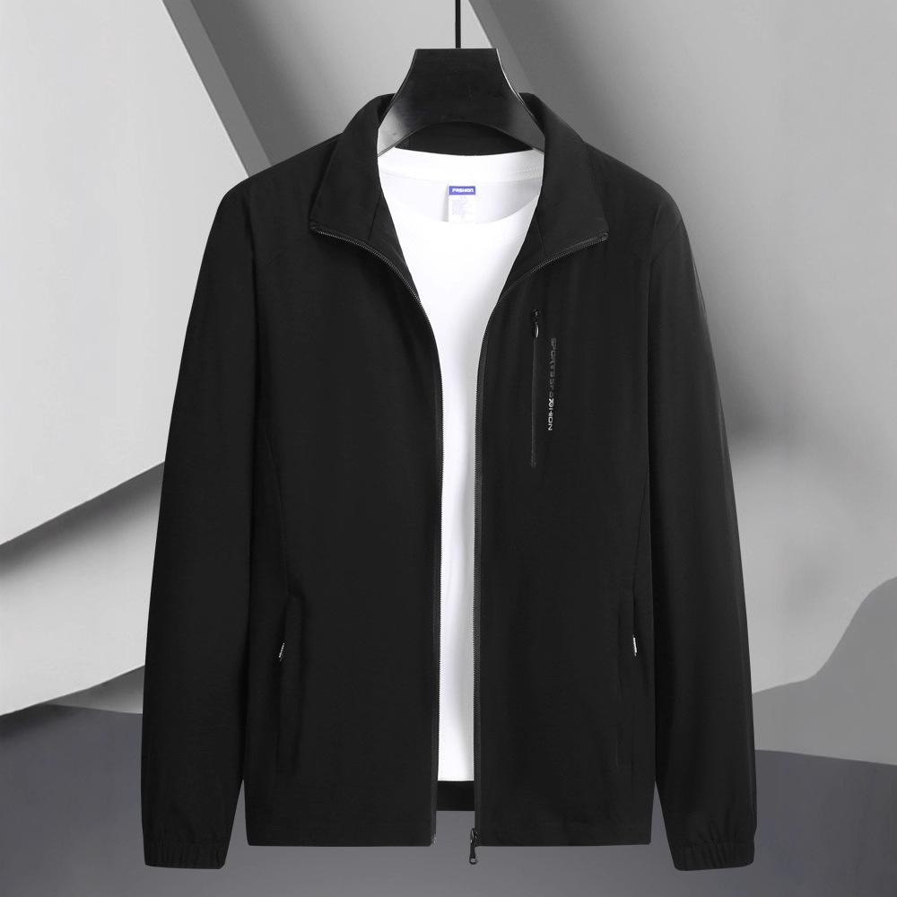 Coat Top Thin Spring Clothes Middle-aged and Elderly Grandpa Casual Sports Jacket