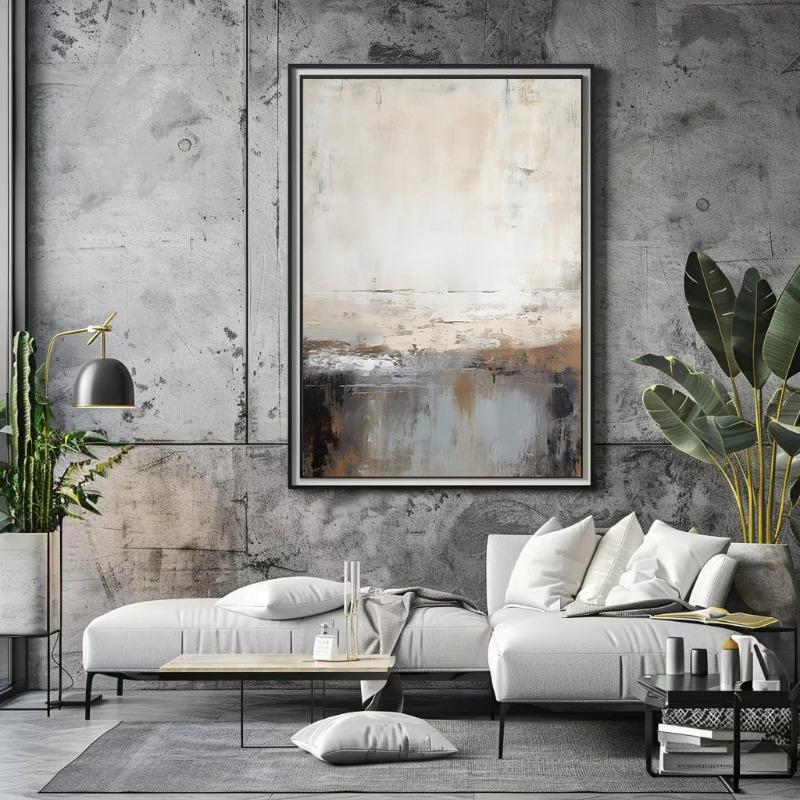 Watercolor Abstract Minimalist Neutral Nature Landscape Poster Canvas Painting Wall Art Pictures Home Living Room Decor Gift