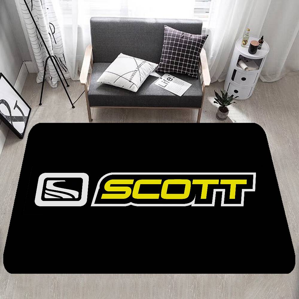 S-ScottS Bike Logo Floor Mat Rectangle Anti-slip Home Soft Badmat Front Door Indoor Outdoor Mat Hotel Decor Mat