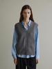 Theelo Simple Knit Vest (Gray)
