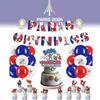 French Sports Paris Game Party Decor Set Banners Balloons Cake Celebrate Toppers