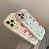 Obraz olejny Słodki Miś Kreskówkowe Zwierzęta Wstrząsoodporny Bumper Etui na Telefon Dla iPhone 14 11 12 13 Pro Max Moda Miękkie Etui z Tylną Pokrywą
