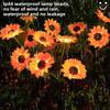 Solar Simulation Flower Lights Outdoor Decoration with 3 LED Sunflower Lights Suitable for Courtyards,  Lawns, Gardens, Pathways, and Decoration.