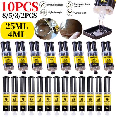 10PCS AB Epoxy Resin Glue Cold Welding Metal Repair Glue Cold Welding Glue Magic Plastic Repair Industrial Repair Agent AB Glue