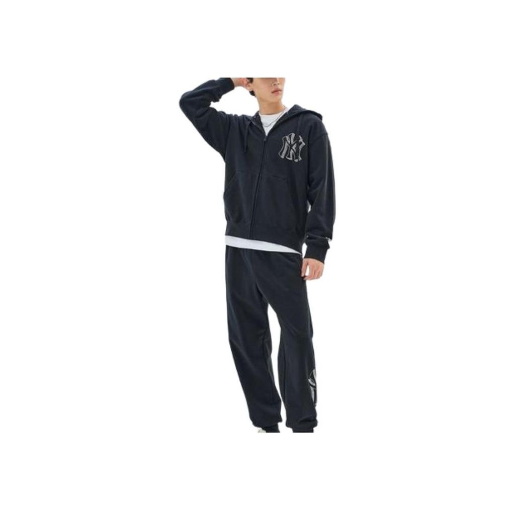 New MLB Mega Logo NY Sweatshirts Unisex Carbon Gray 3ATRB0334-50CGS