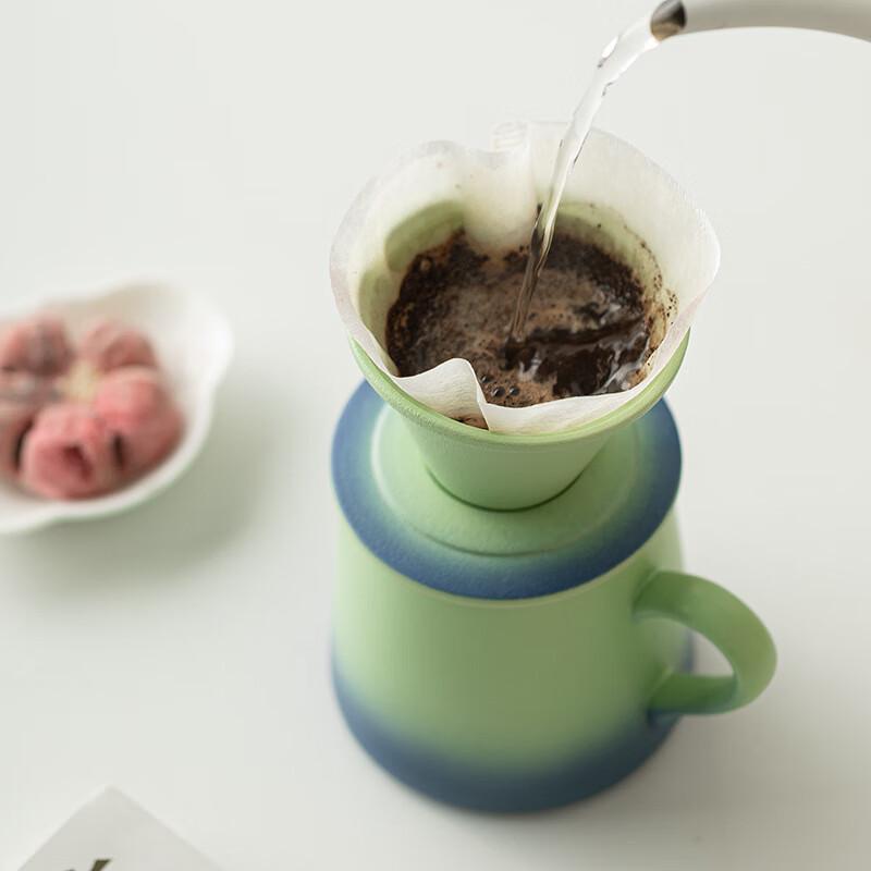 Gradient Ceramic Tea-Coffee Separation Mug H49