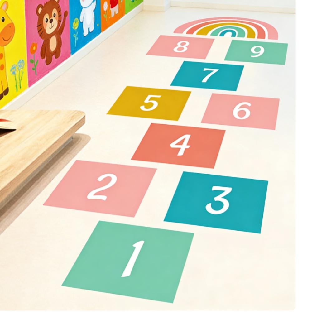 Number Wall Stickers Peel-off Repositionable Easy To Clean