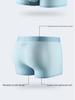 Men's Summer Ice Silk Seamless Antibacterial Mid-Waist Ultra-Thin Mesh Boxer Briefs