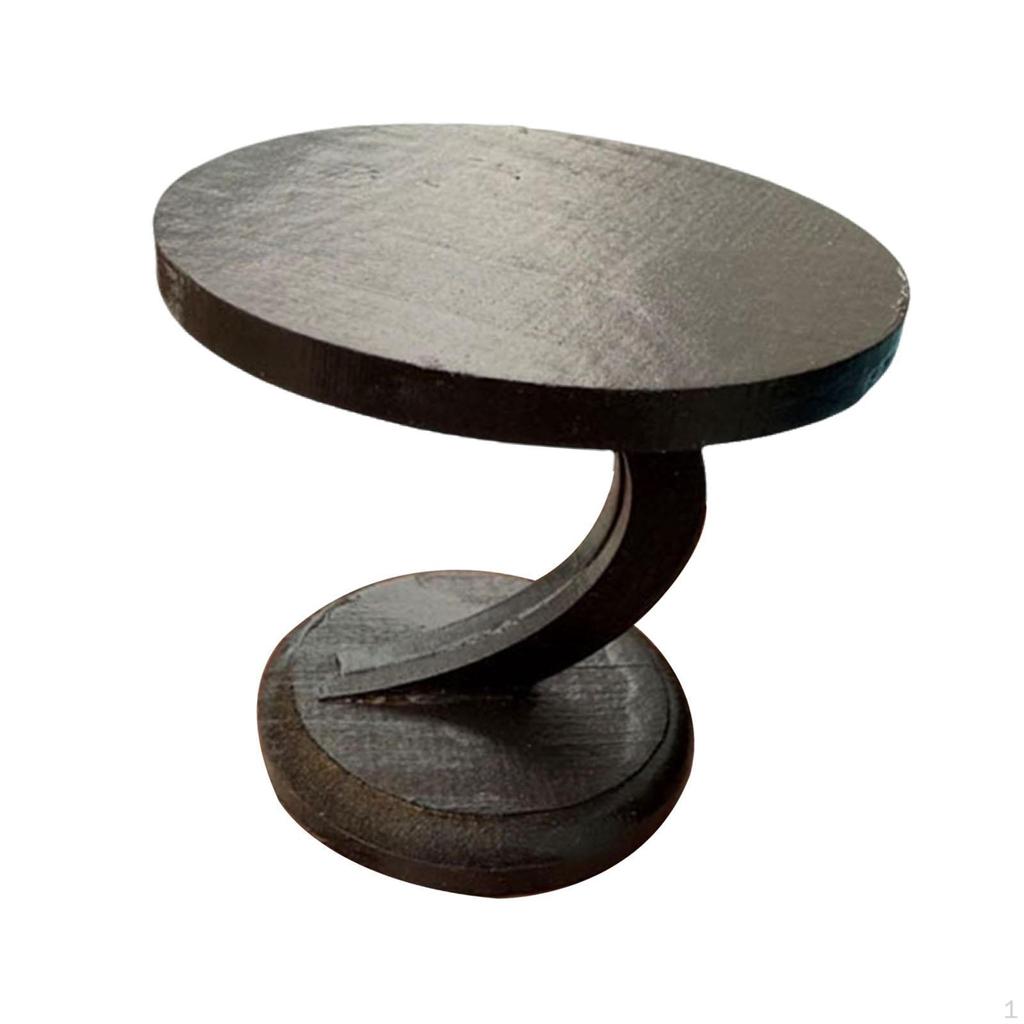 1/12 Dollhouse Tea Table Bedside Furnishing for Photography Props