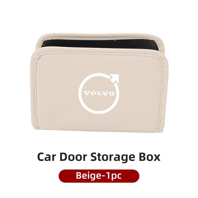 Car Leather Center Organizer For Volvo XC60 S60 V40 V60 XC40 V70 XC90 V90 V50 S90 S80 C30 S40 XV40 S70 XC70 Polestar