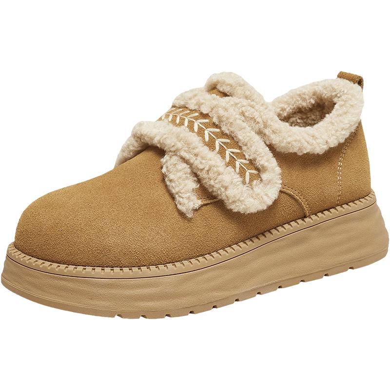 TATA Women s Winter Plush Lined Loafers 37