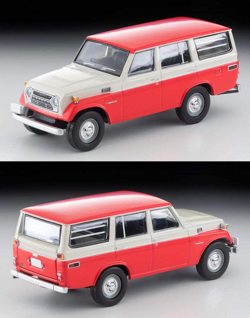 Tomytec Tomica Limited Vintage Scale Toyota Land Cruiser FJ56V Finished Model 1/64 LV-104c White/Red