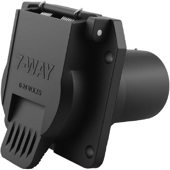 For OEM Style Replacement USCAR To RV 7-Way Trailer Plug Adapter | 7-Pin Vehicle-Side Female-End Socket for Ford, GMC, Chevy, Dodge, Silverado,
