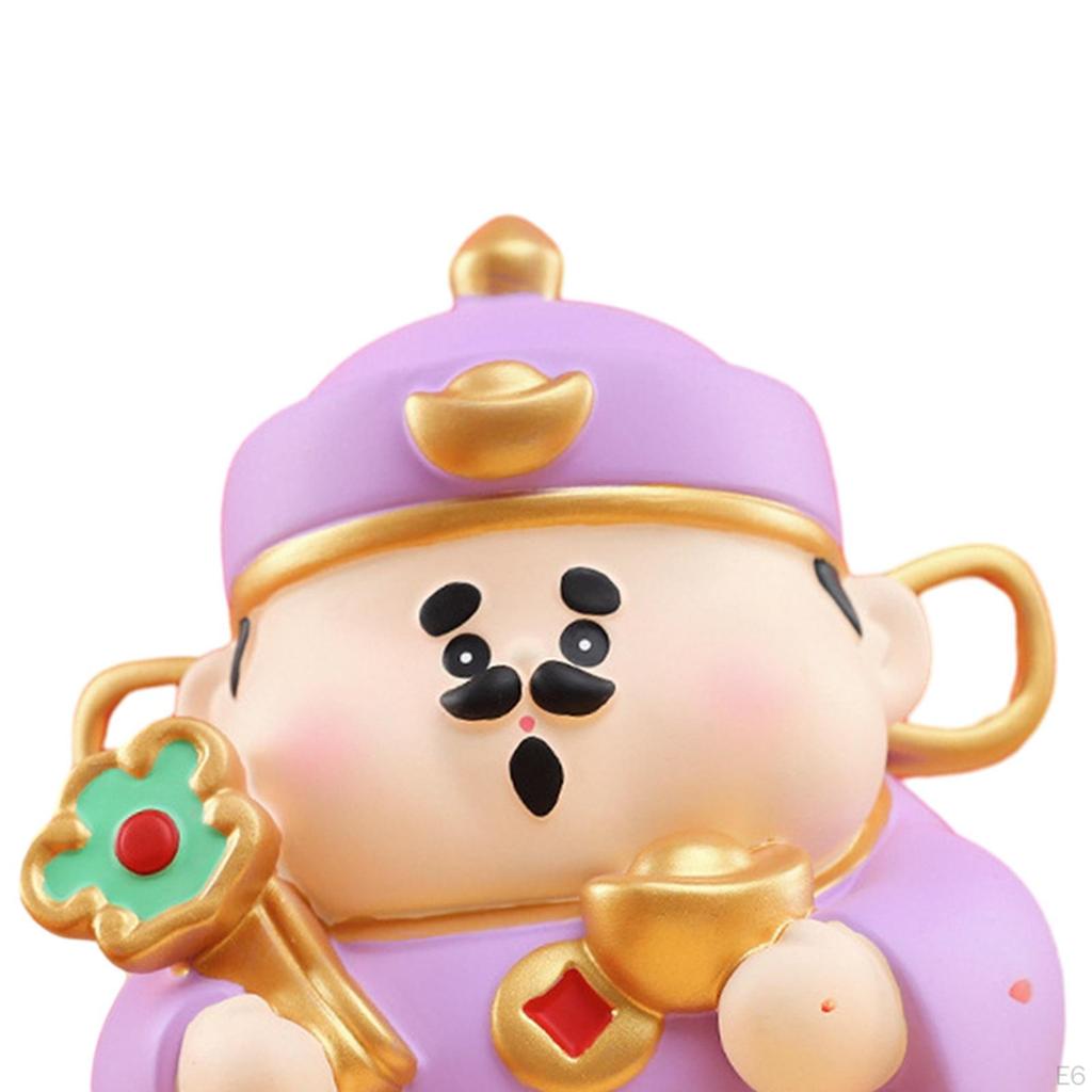 Chinese Wealth Deity Figurine for Abundant Home Blessings