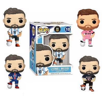 New Pop Lionel Messi #10 Football Stars Decoration Ornaments Action Figure Collection Model Toy for Children Birthday Gift