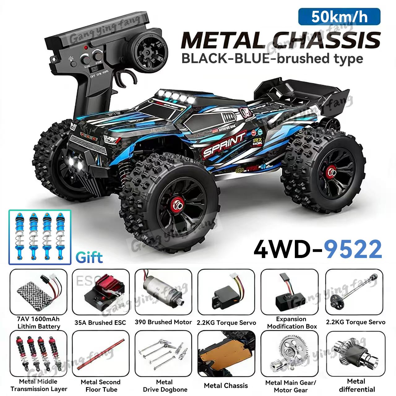 

RC Car Brushless 4WD 9522PRO 85KM/H High Speed Off-Road Drift Remote Control Car 1:16 Professional Racing Cars 9522 50KM/H