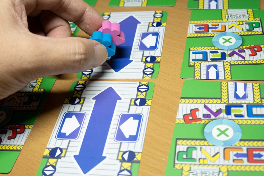 Spica Design Wasaki Conveyor X Conveyor Robot Shipment Battle Game for Upper Programming Minutes Grades, Education, 2-4 Players, 10-20