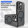 For OPPO Reno 14 13 12 Reno14 Reno13 F Pro 13F 14F 12F Case Magnetic Plating Airbag Soft Matte Transparent Shockproof Back Cover