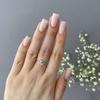 Серебряное кольцо с фианитами, вес изделия 1,54 гр (2143833)