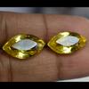 Natural Yellow Sapphire   18.89 Carat Marquise Cut Loose Gemstone Pair