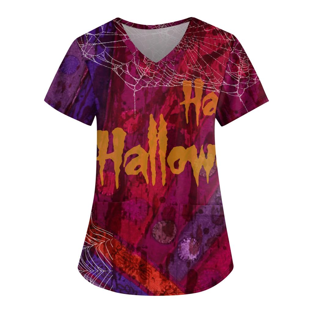 Dámské topy s krátkým rukávem volné topy velké velikosti ležérní topy s výstřihem do V krátký rukáv ležérní letní trička Dámské topy trička Pracovní oblečení