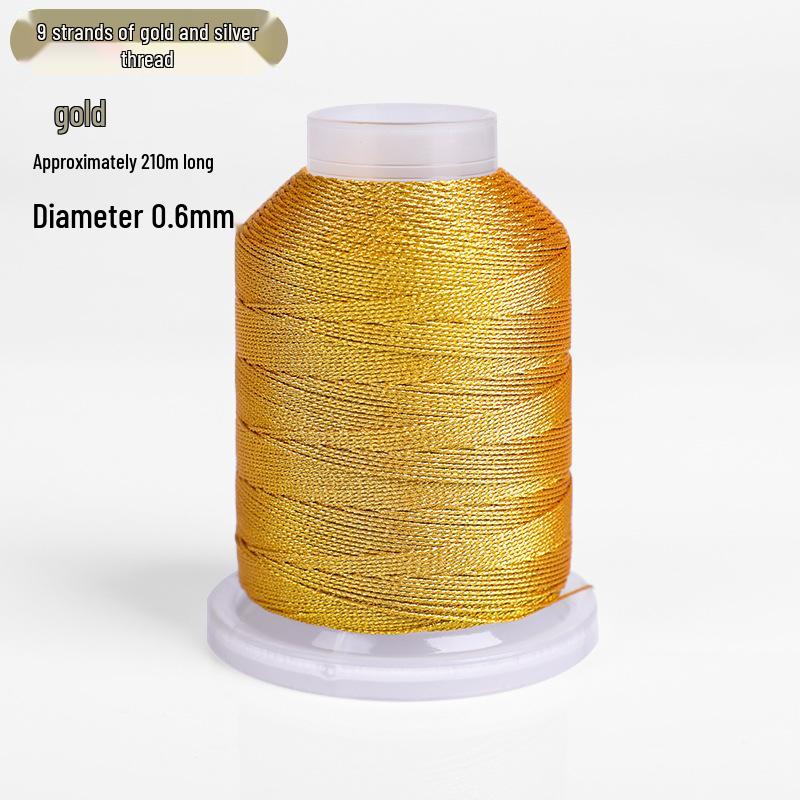 Gold & Silver Thread Bundle: 369 Strands for Weaving, Crafting, Jewelry & DIY Projects