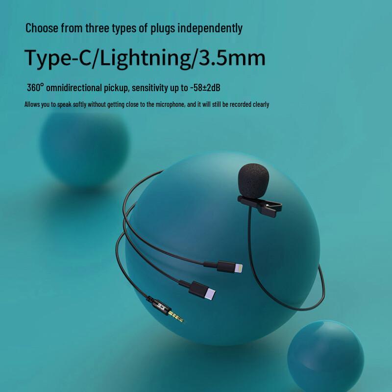 Soaiy WS10C Wired Lavalier Microphone