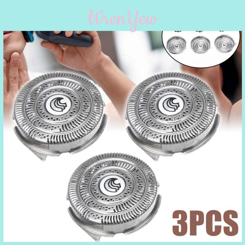 Hq9 Replacement Shaver Head For Philips Shaver Waterproof 3 Rotary Blades 30 Minutes Battery Life 1 Blade 1 Mesh