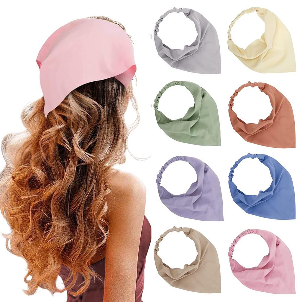 New Style Headscarf Hair Accessory - Elastic Band with Great Versatility - Women's Triangular Scarf Accessory for Hair Decoration