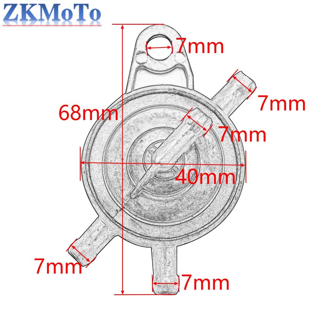 3 Way Fuel Valve Vacuum Fuel Petcock Motocycle Fuel Valve Scooter Fuel Cock For Jonway Kazuma GY6 Engine 50cc 125cc 150 Cc ATV