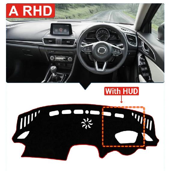 Per Mazda 3 BM BN Axela 2014 2015 2016 2017 2018 Copertura Cruscotto Auto Tappetino Parasole Evita Luce Tappetino Pannello Strumenti Accessori