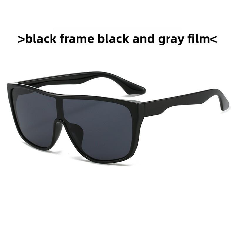 

Uv400 Black Frame Sport Sunglasses With Grey Lenses For Riding And Travel Use Style1