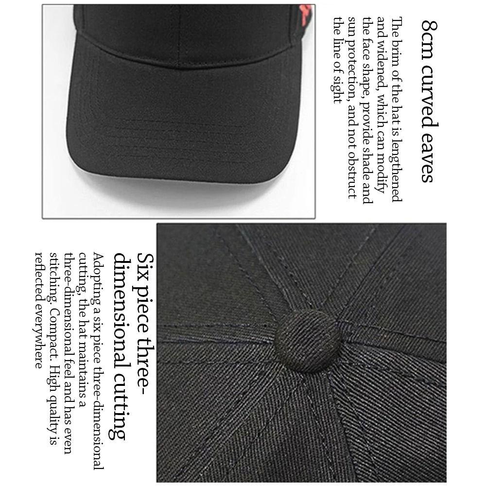 Washable Casual Snapback Caps Adjustable Large Size Baseball Caps Hip Hop Sunscreen Hats  Summer